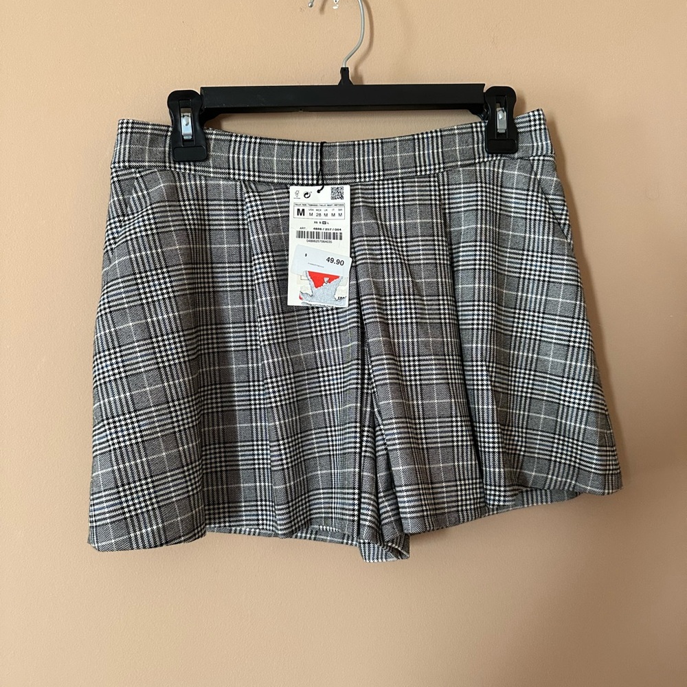 Zara Plaid Skort